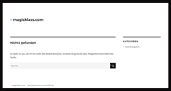 Desktop Screenshot of magicklass.com